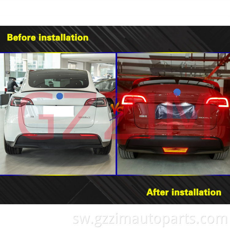 Sehemu za gari za gari zilisababisha taa ya nyuma ya bumper kwa mfano y